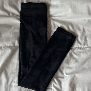 lululemon athletica high waisted Black Camo Leggings